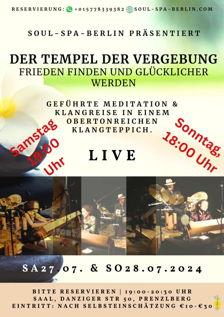 Traumreise Live VeranstaltungBerlin Prenzlauer Berg Theta Meditation Obertöne